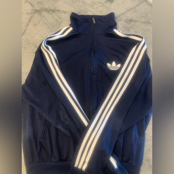 adidas mens retro jersey navy m - Picture 1 of 4